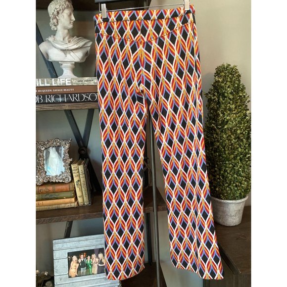 Free People Hip Hugging Jaquard Flares 2 - Picture 6 of 7